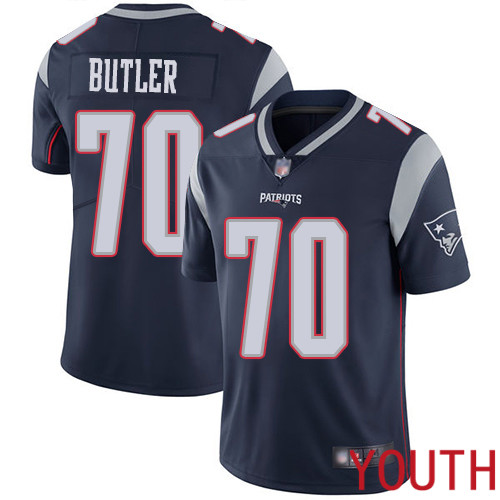 New England Patriots Football #70 Vapor Untouchable Limited Navy Blue Youth Adam Butler Home NFL Jersey